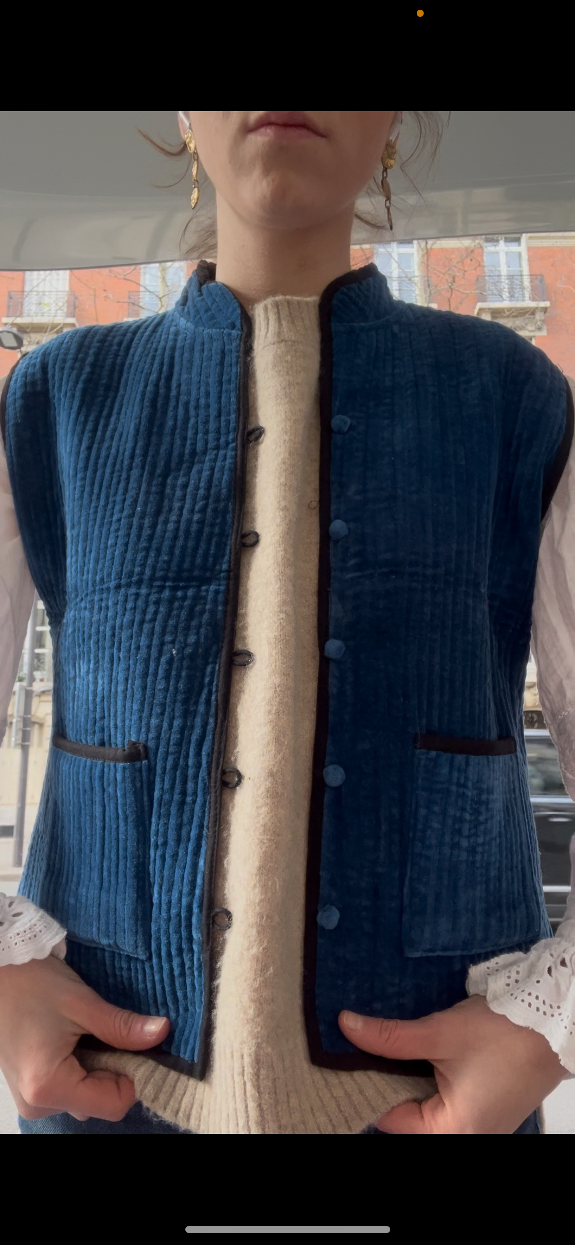 Electric blue Vest