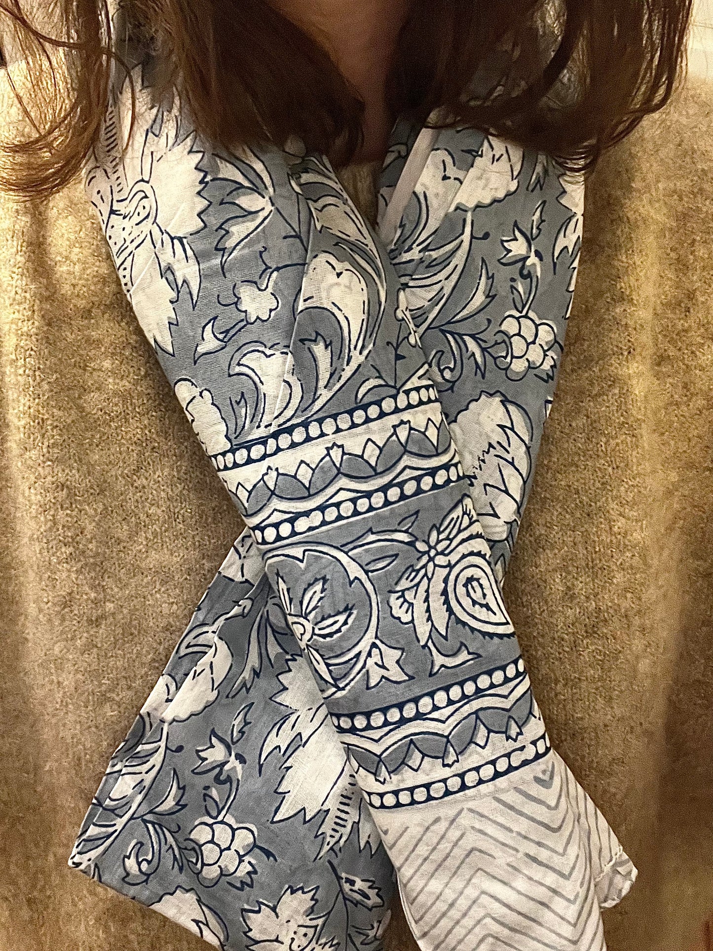 Blue scarf