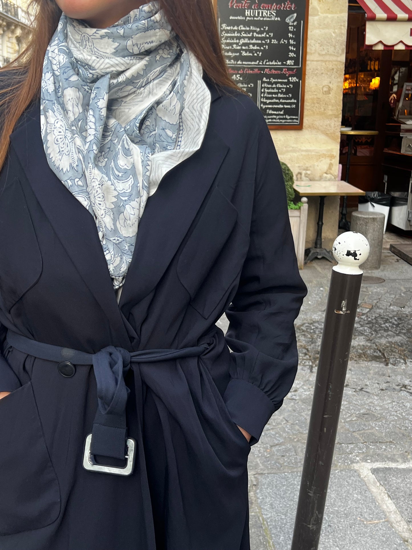 Blue scarf