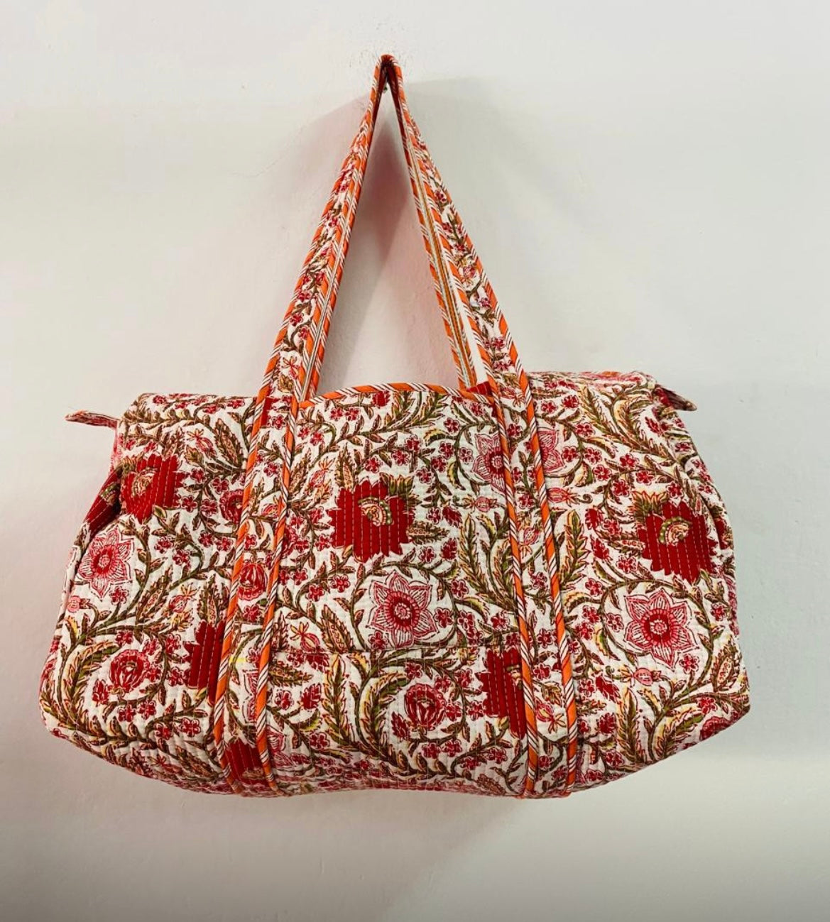 Weekend duffel coral