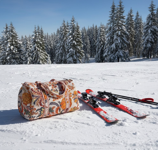 Floral Velvet Duffel