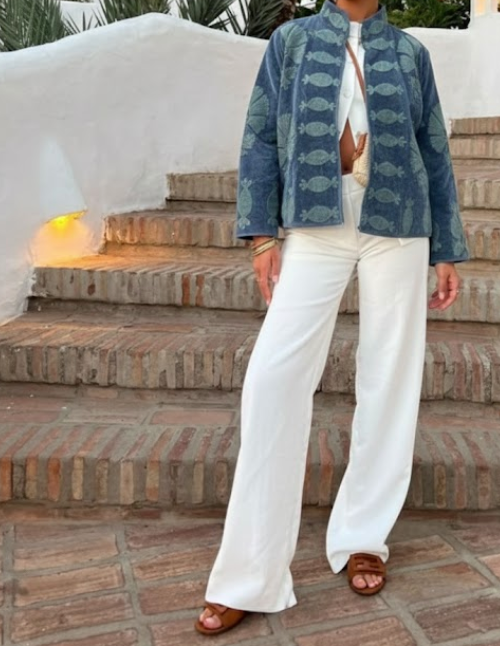 Blue Suzani Lounge Blazer